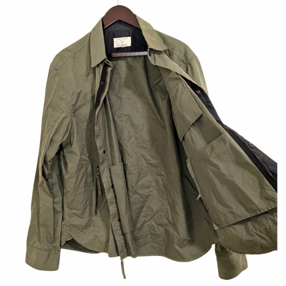 Rag & Bone Military Field Jacket Olive Green XXL Made in USA - Picture 3 of 9